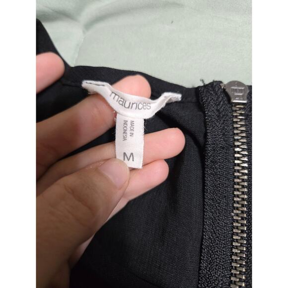 Maurices medium women's black sheer blouse - Picture 5 of 9